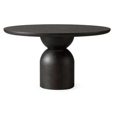 Meja bulat kayu tahan lama